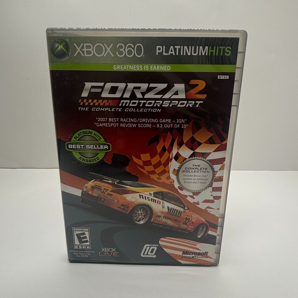 Forza Motorsport 2 Platinum Hits Bonus Disc (Xbox 360, 2007) Complete W/ Manual